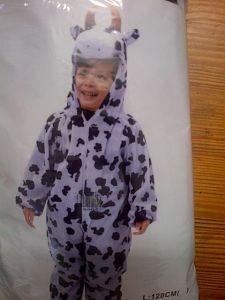 Kids Costumes to Hire - Cow - kids costume - 120cm